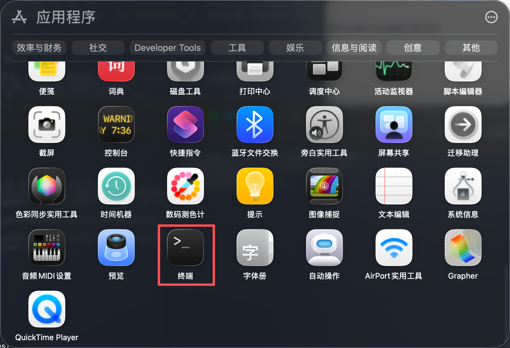 Mac 终端应用